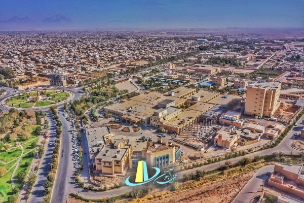 نمای هوایی از بیمارستان ضیایی اردکان