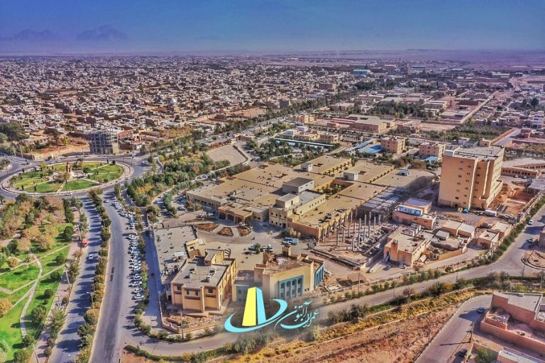 نمای هوایی از بیمارستان ضیایی اردکان