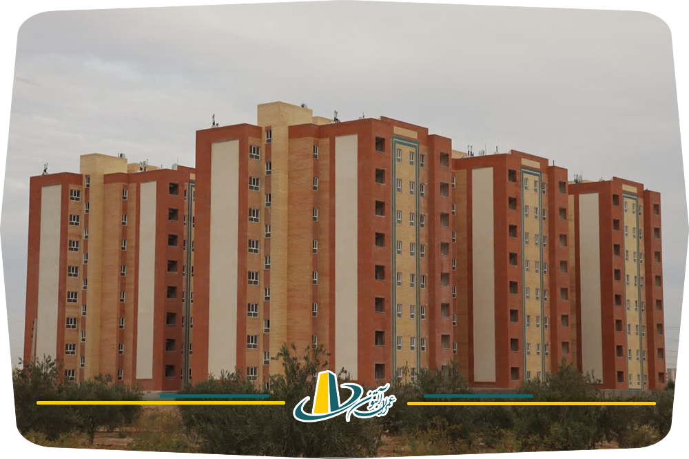 نمایی از پروژه مسکن ملی آزادشهر