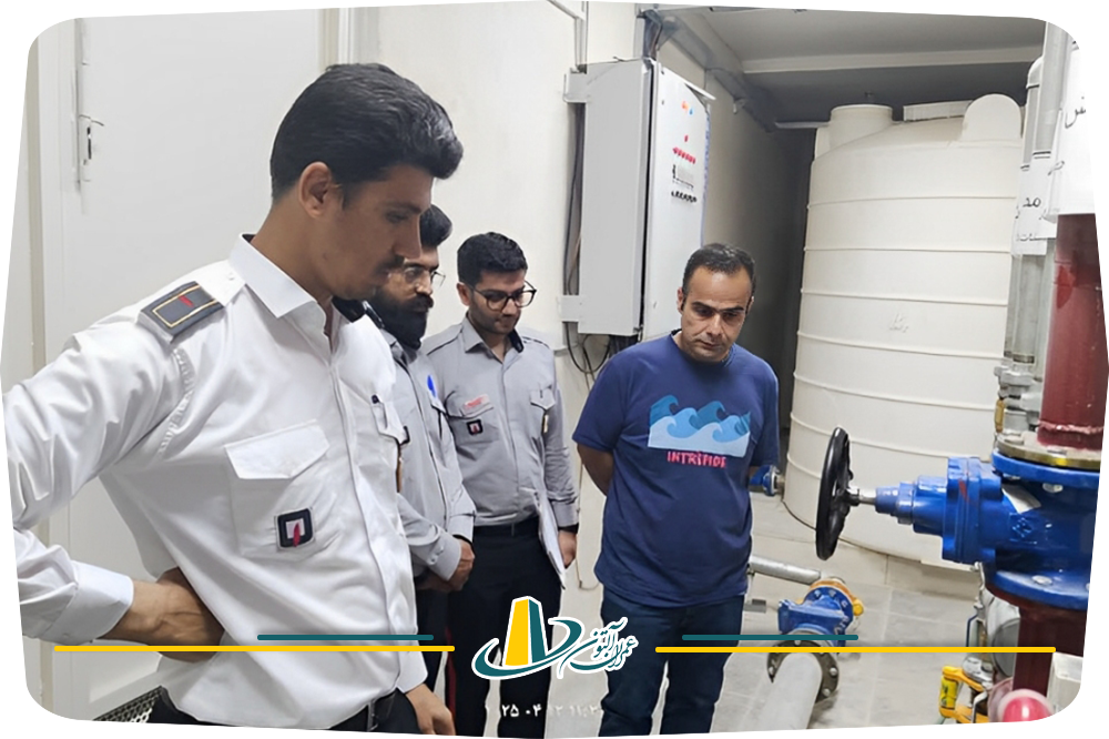 بازدیداز اطفاء حریق در اتاق تاسیسات