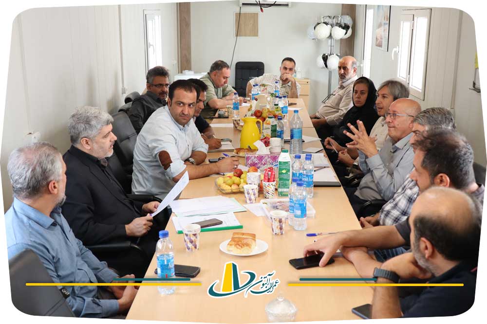 جلسه بررسی پوشش ضدحریق پروژه ۱۶۸ واحدی دادگستری تهران با حضور شرکت عمران آلتون