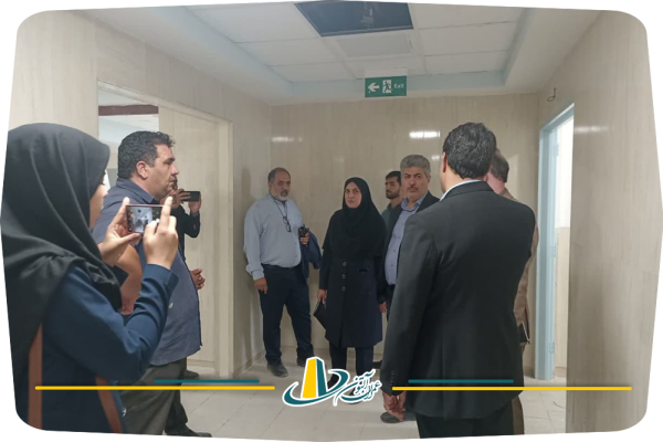 بازدید از بخش های پروژه تکمیل و توسعه بیمارستان ضیایی اردکان