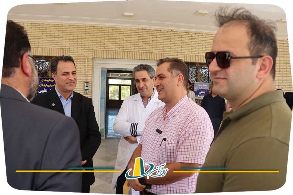 مدیران شرکت عمران آلتون در بازدید از پروژه طرح توسعه بیمارستان ضیائی – اردکان، یزد – شهریور 1404